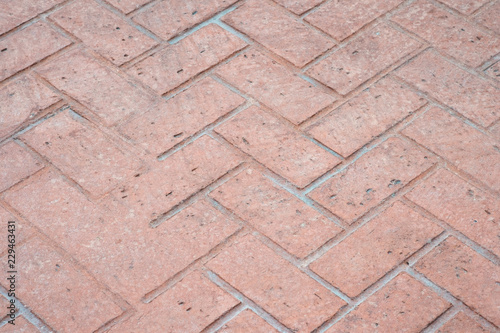 DIAGONAL PATTERN OF BRICK TONE STAMPED CONCRETE (FOR BACKGROUND)