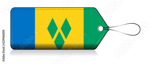Flag label of Saint Vincent and the Grenadines, Vincent