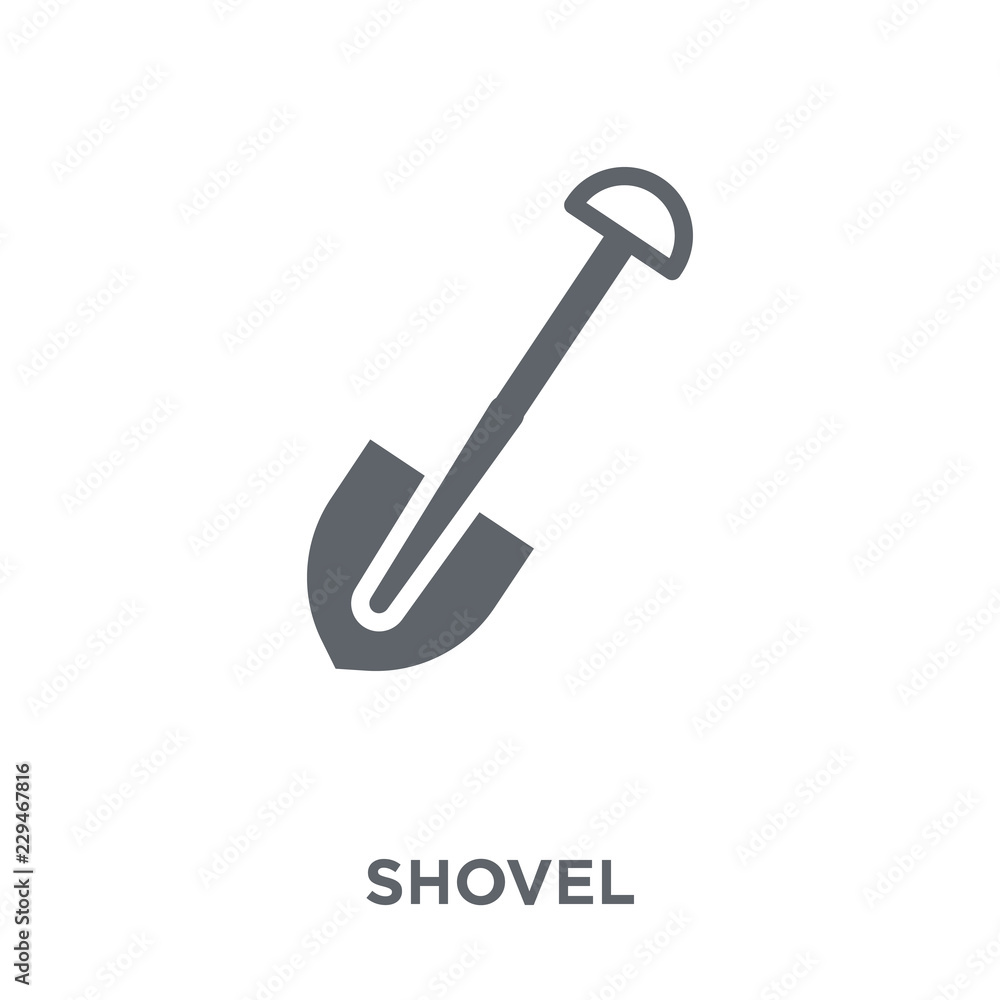 Shovel icon from Agriculture, Farming and Gardening collection. Shovel icon from Agriculture, Farming and Gardening collection.