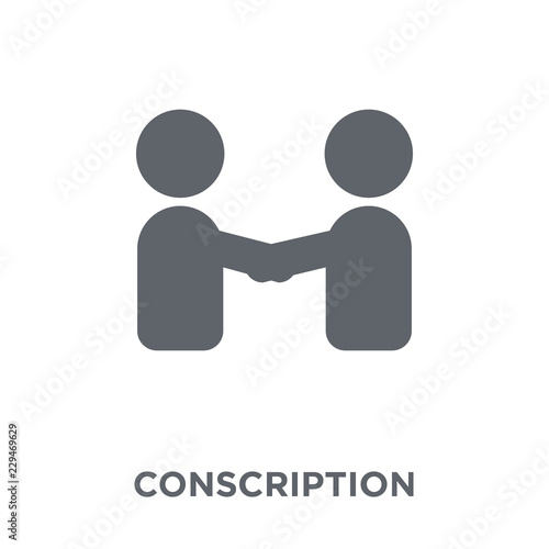 conscription icon from Army collection.