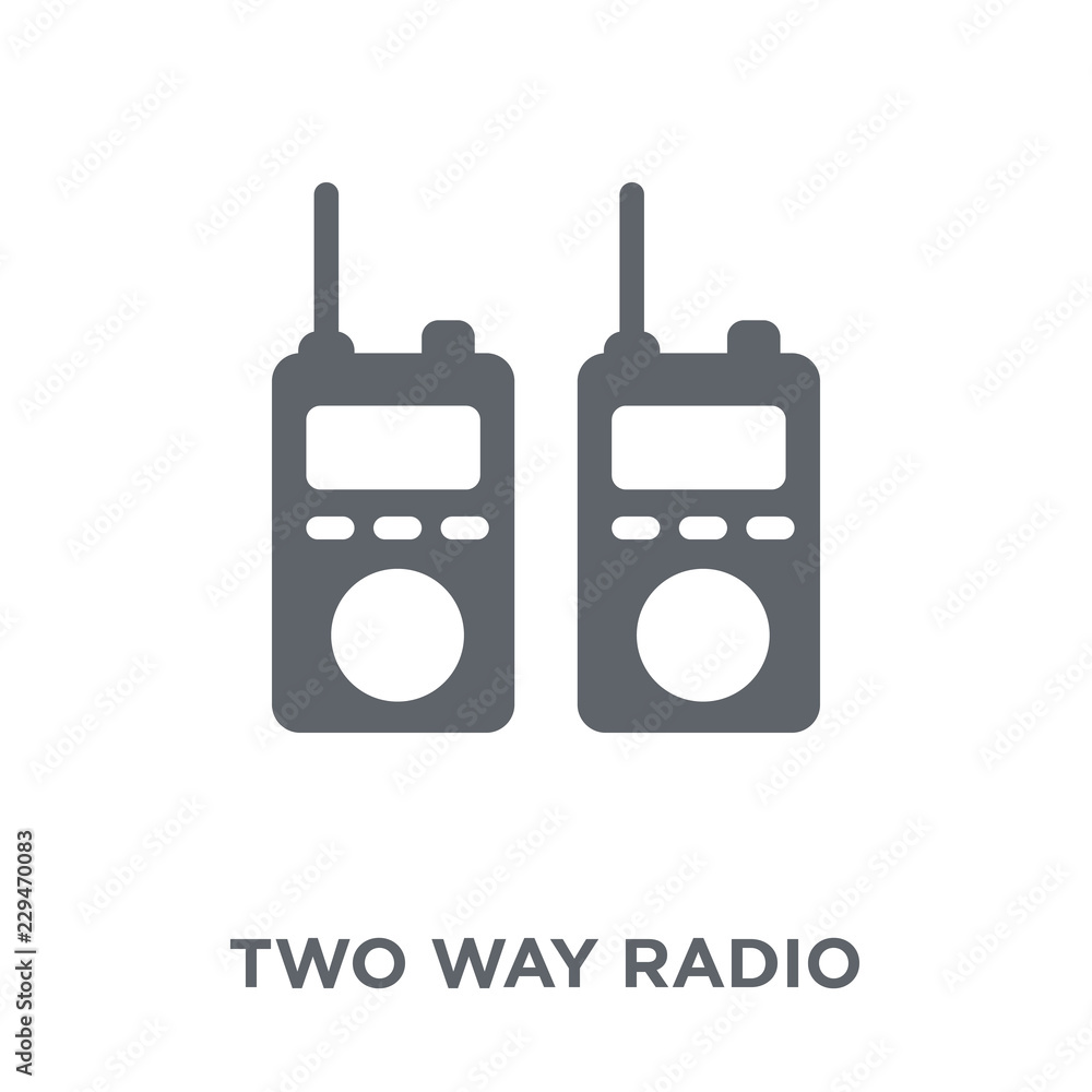 Two way radio icon from Army collection. Two way radio icon from Army collection.