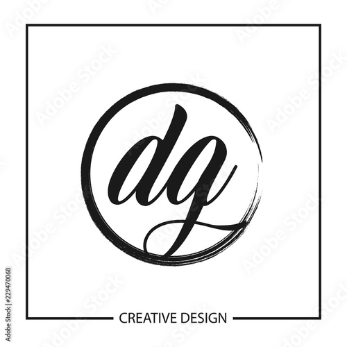 Initial Letter DG Logo Template Design