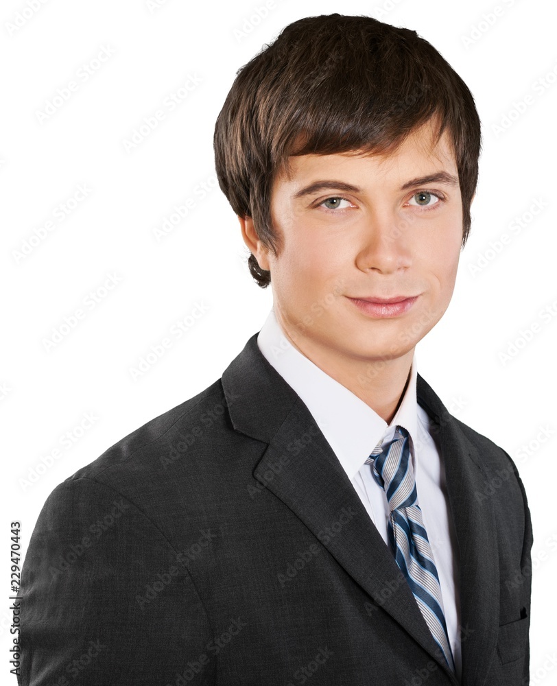 Smiling Young Businessman - Isolated Smiling Young Businessman - Isolated