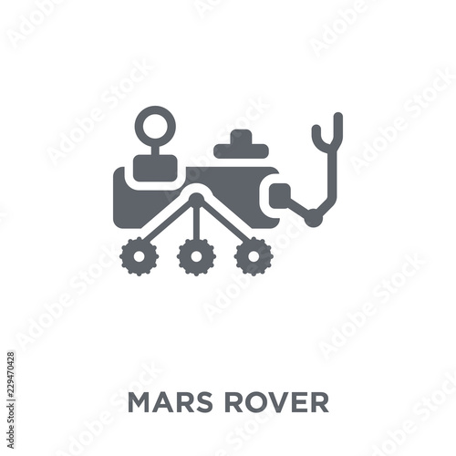 Mars rover icon from Astronomy collection.