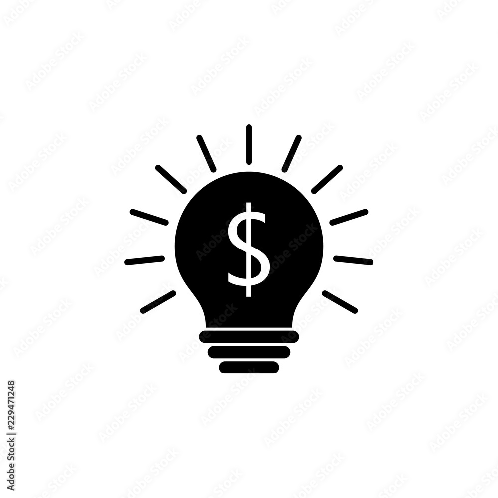 Light bulb, dollar sign icon. Element of marketing. Premium quality graphic design icon. Signs and symbols collection icon for websites, web design, mobile app Light bulb, dollar sign icon. Element of marketing. Premium quality graphic design icon. Signs and symbols collection icon for websites, web design, mobile app
