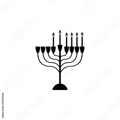 fifth night of Chanukah icon. Element of hanukkah icon for mobile concept and web apps. Detailed fifth night of Chanukah icon can be used for web and mobile