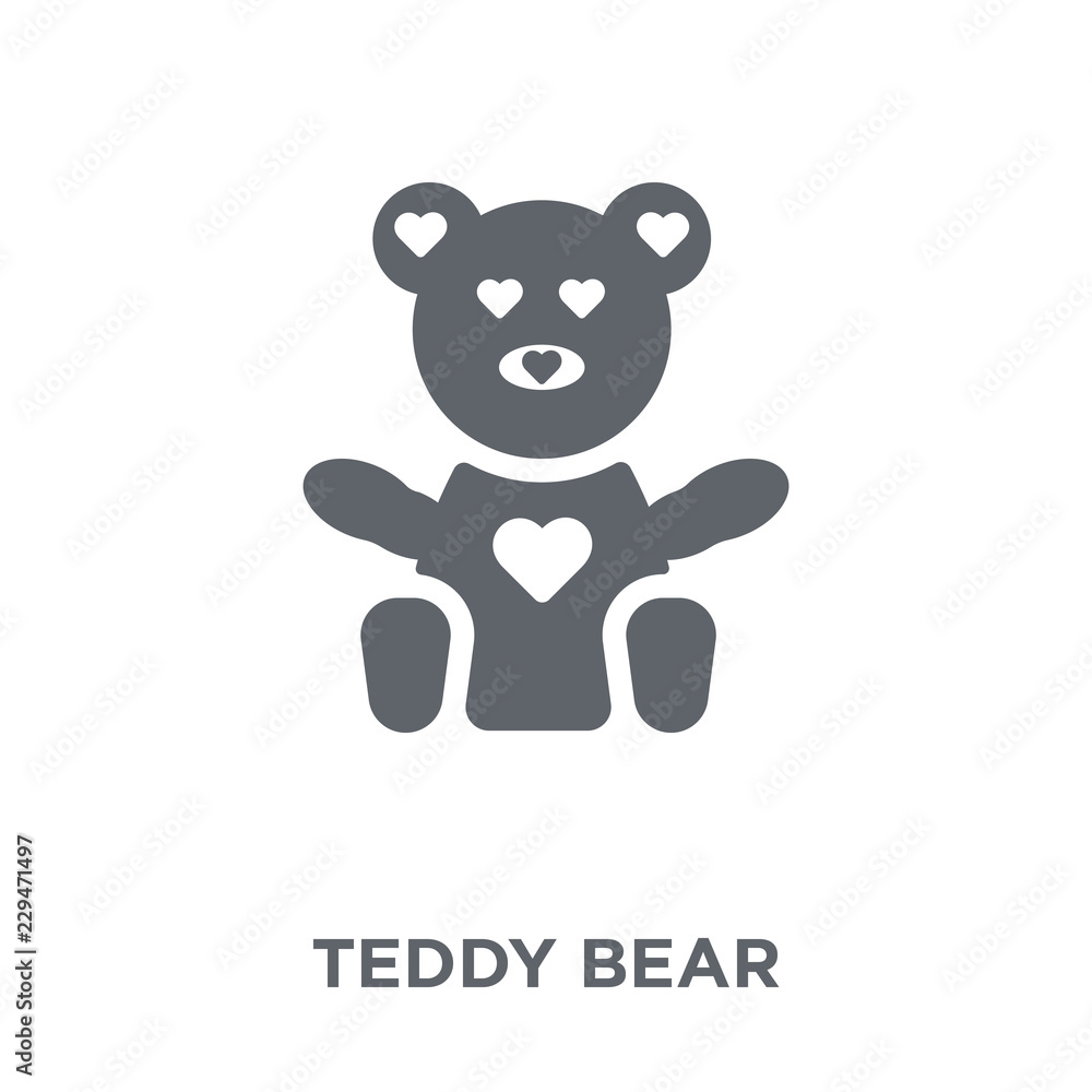 Teddy bear icon from Birthday and Party collection. Teddy bear icon from Birthday and Party collection.