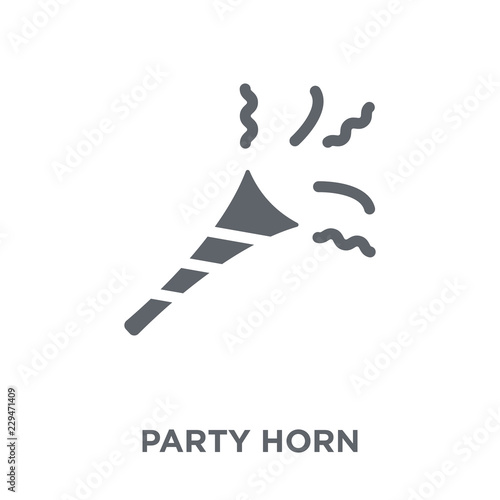 Party horn icon from Birthday and Party collection.