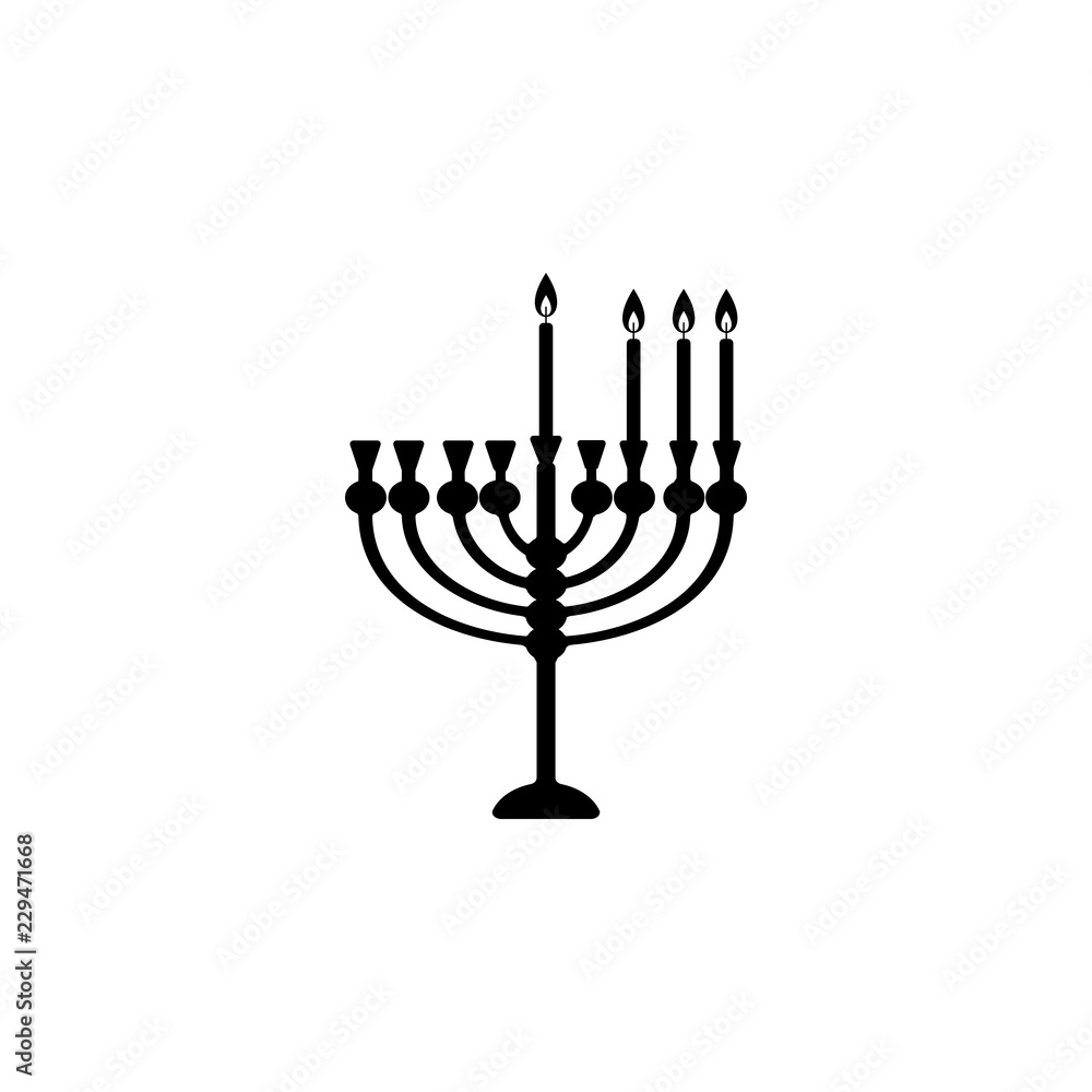 third night of Chanukah icon. Element of hanukkah icon for mobile concept and web apps. Detailed third night of Chanukah icon can be used for web and mobile