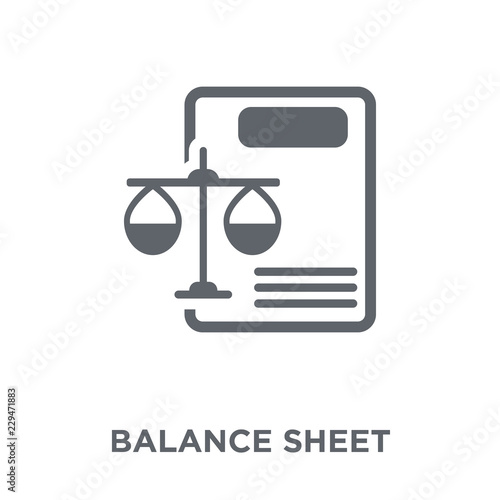 Balance sheet icon from Balance sheet collection.