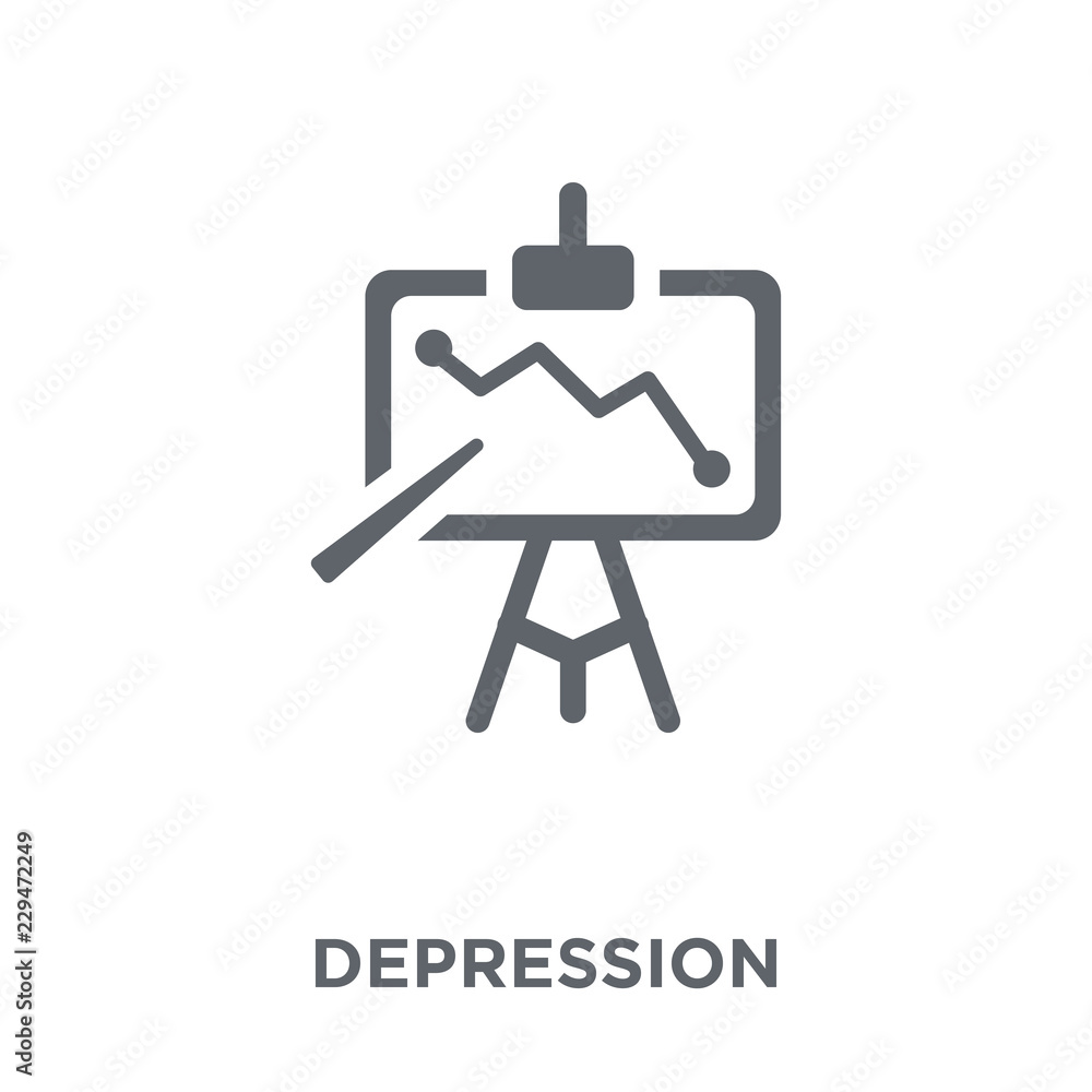 Depression icon from Diseases collection.