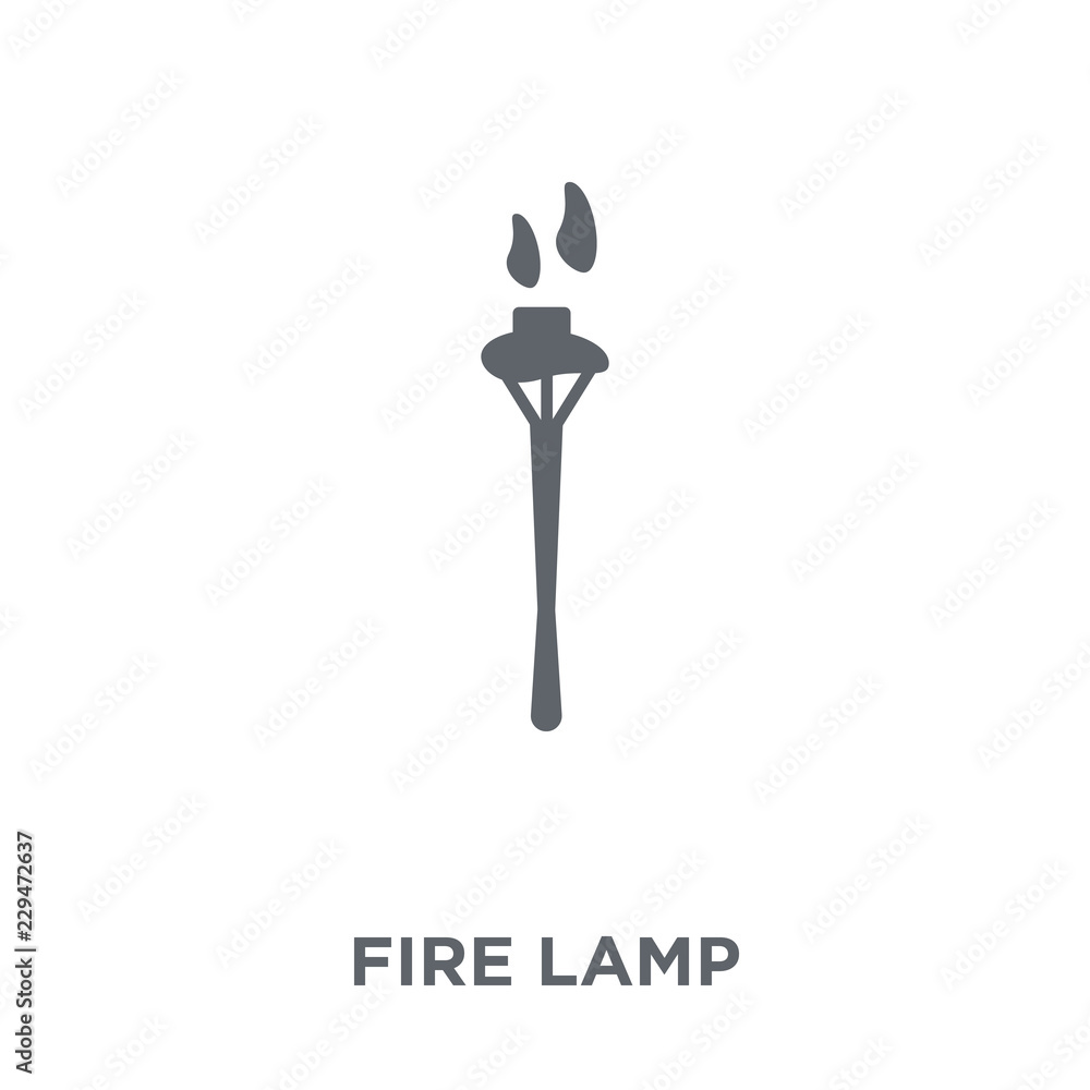 Fire lamp icon from Camping collection. Fire lamp icon from Camping collection.