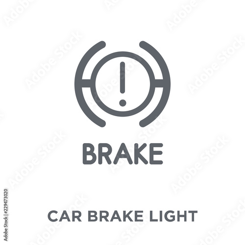 car brake light icon from Car parts collection.