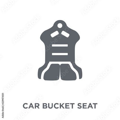 car bucket seat icon from Car parts collection.