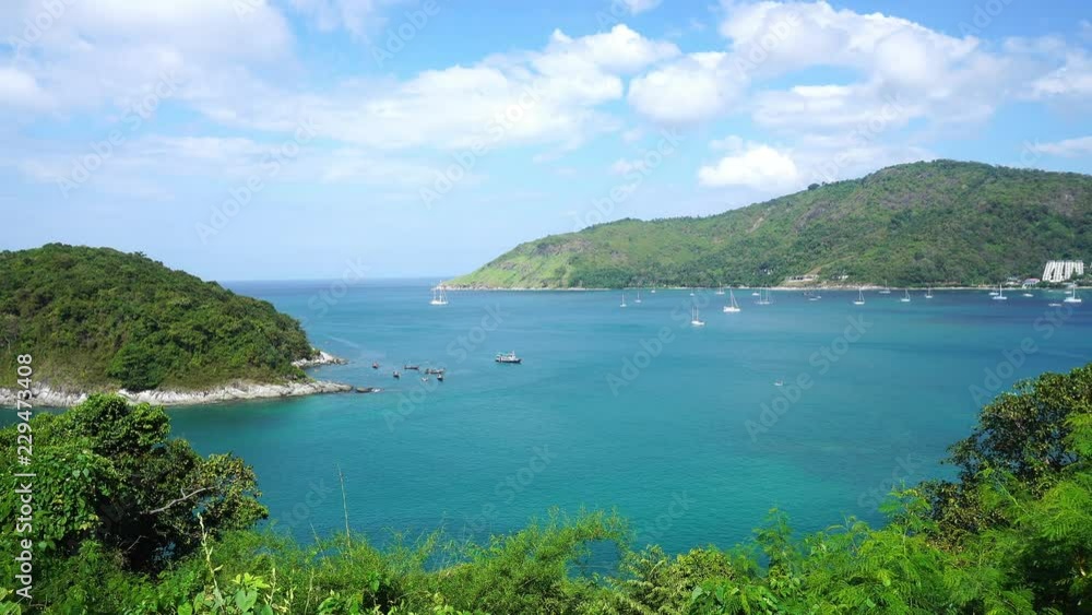 Summer season of Beautiful tropical island and scenery view in phuket island Summer season of Beautiful tropical island and scenery view in phuket island