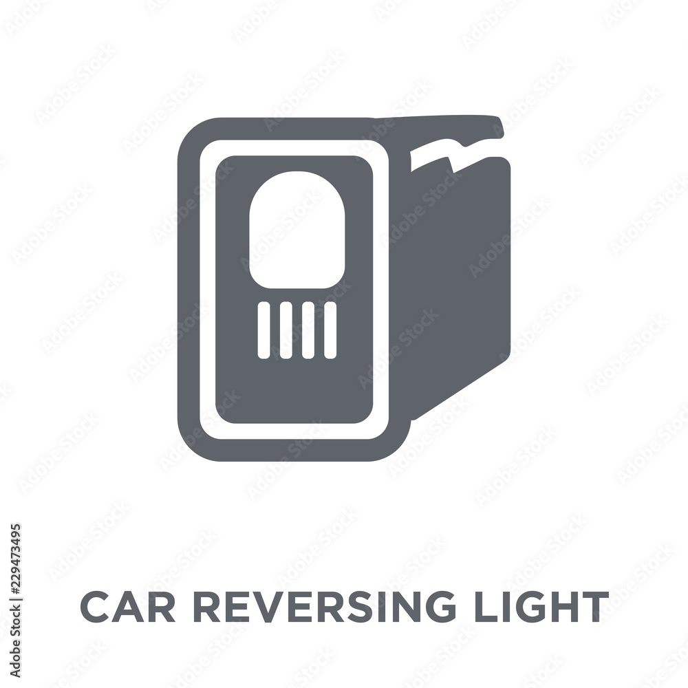 car reversing light icon from Car parts collection. car reversing light icon from Car parts collection.