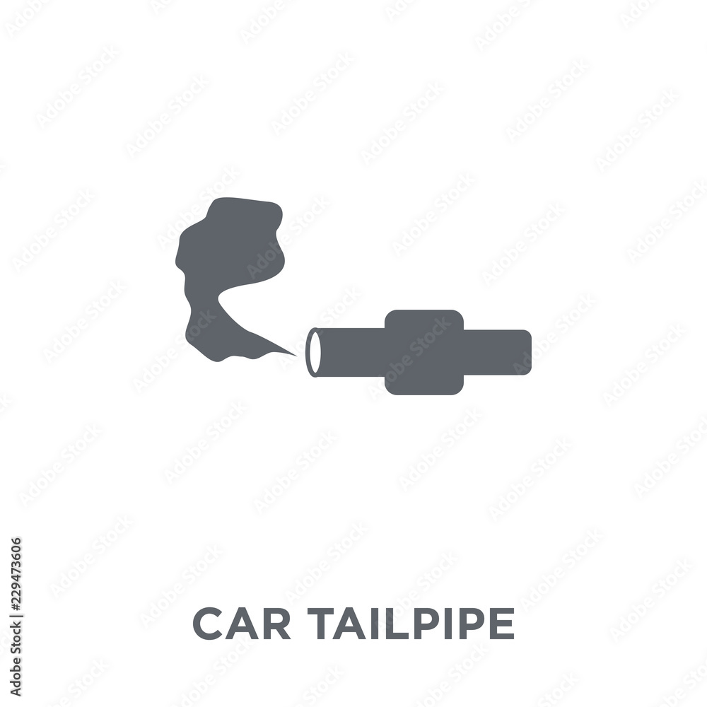 car tailpipe icon from Car parts collection. car tailpipe icon from Car parts collection.