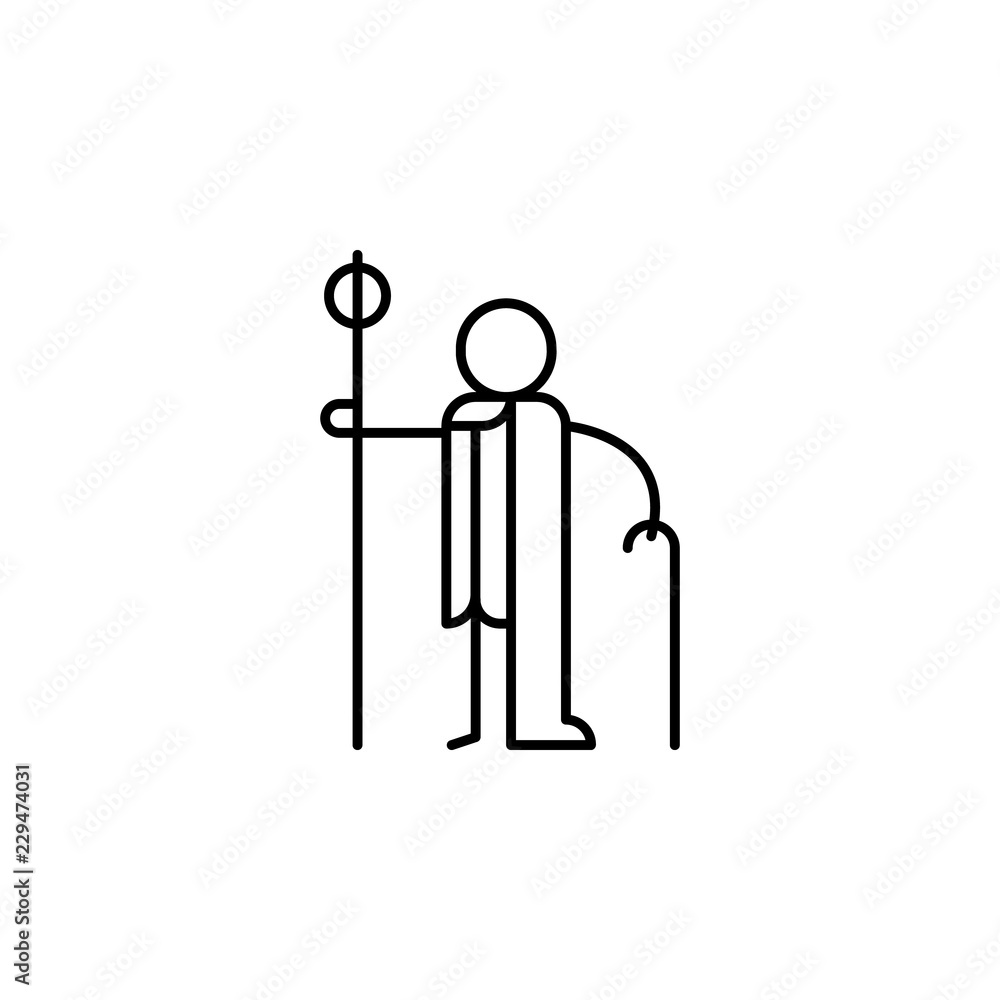 Xuanzang, monk icon. Element of people in travel line icon. Thin line icon for website design and development, app development. Premium icon Xuanzang, monk icon. Element of people in travel line icon. Thin line icon for website design and development, app development. Premium icon