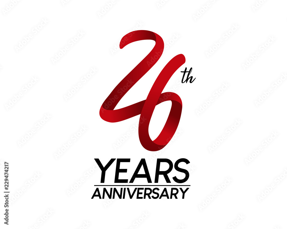 26 anniversary logo vector red ribbon 26 anniversary logo vector red ribbon