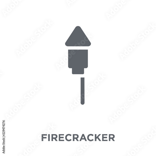 Firecracker icon from Christmas collection.