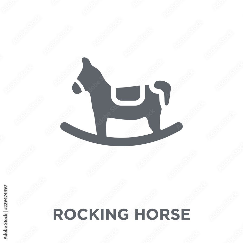 Rocking horse icon from Christmas collection. Rocking horse icon from Christmas collection.