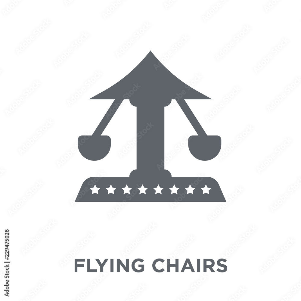Flying chairs icon from Circus collection.