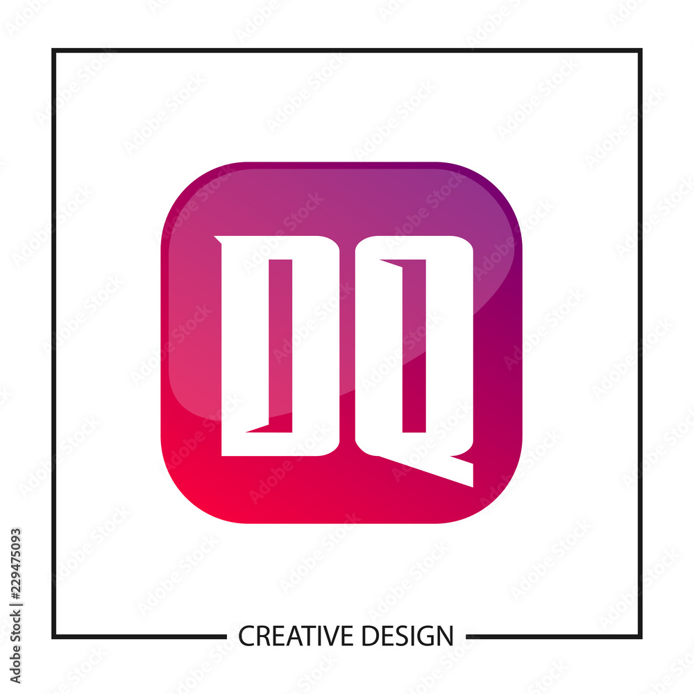 Initial Letter DQ Logo Template Design Initial Letter DQ Logo Template Design