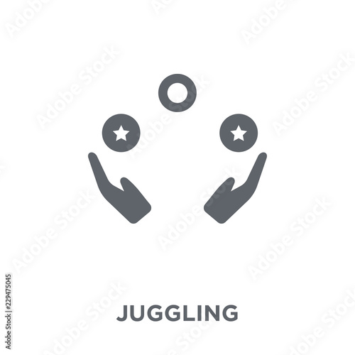 Juggling icon from Circus collection.