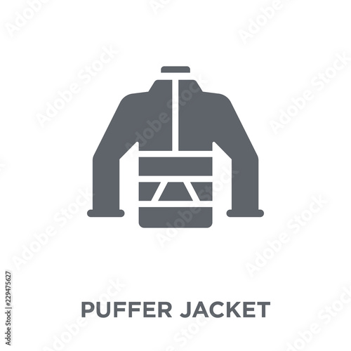 puffer jacket icon from Puffer jacket collection.