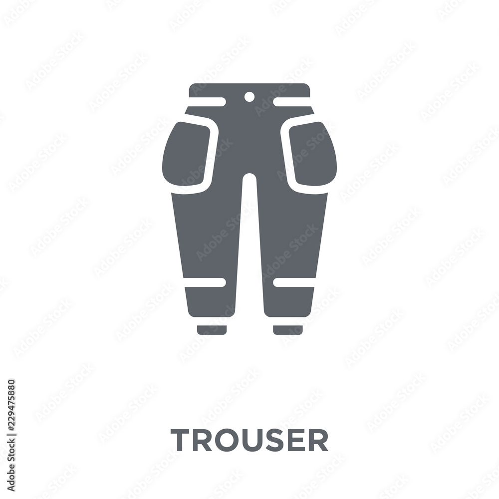 Trouser icon from Clothes collection. Trouser icon from Clothes collection.