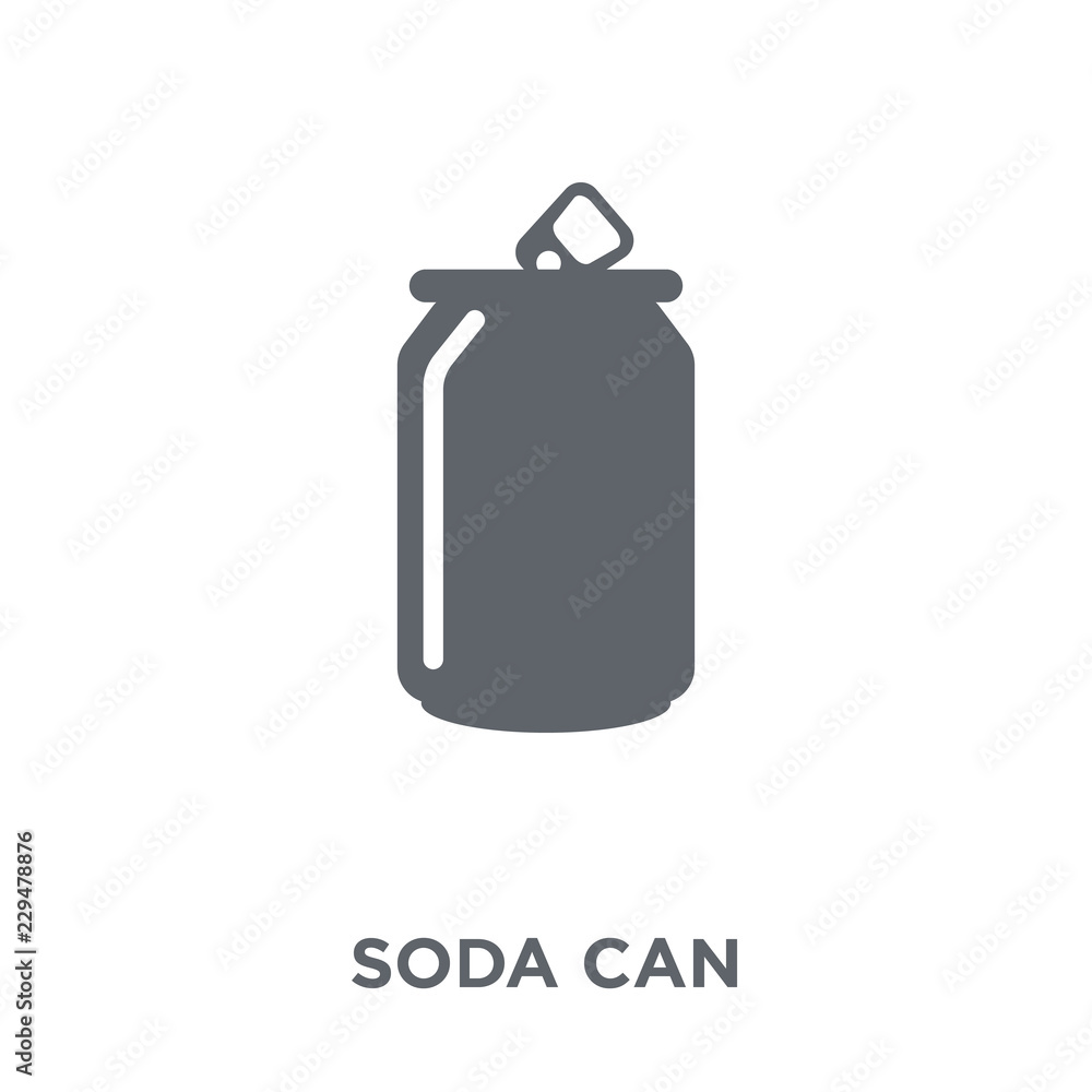 Soda can icon from Drinks collection. Soda can icon from Drinks collection.