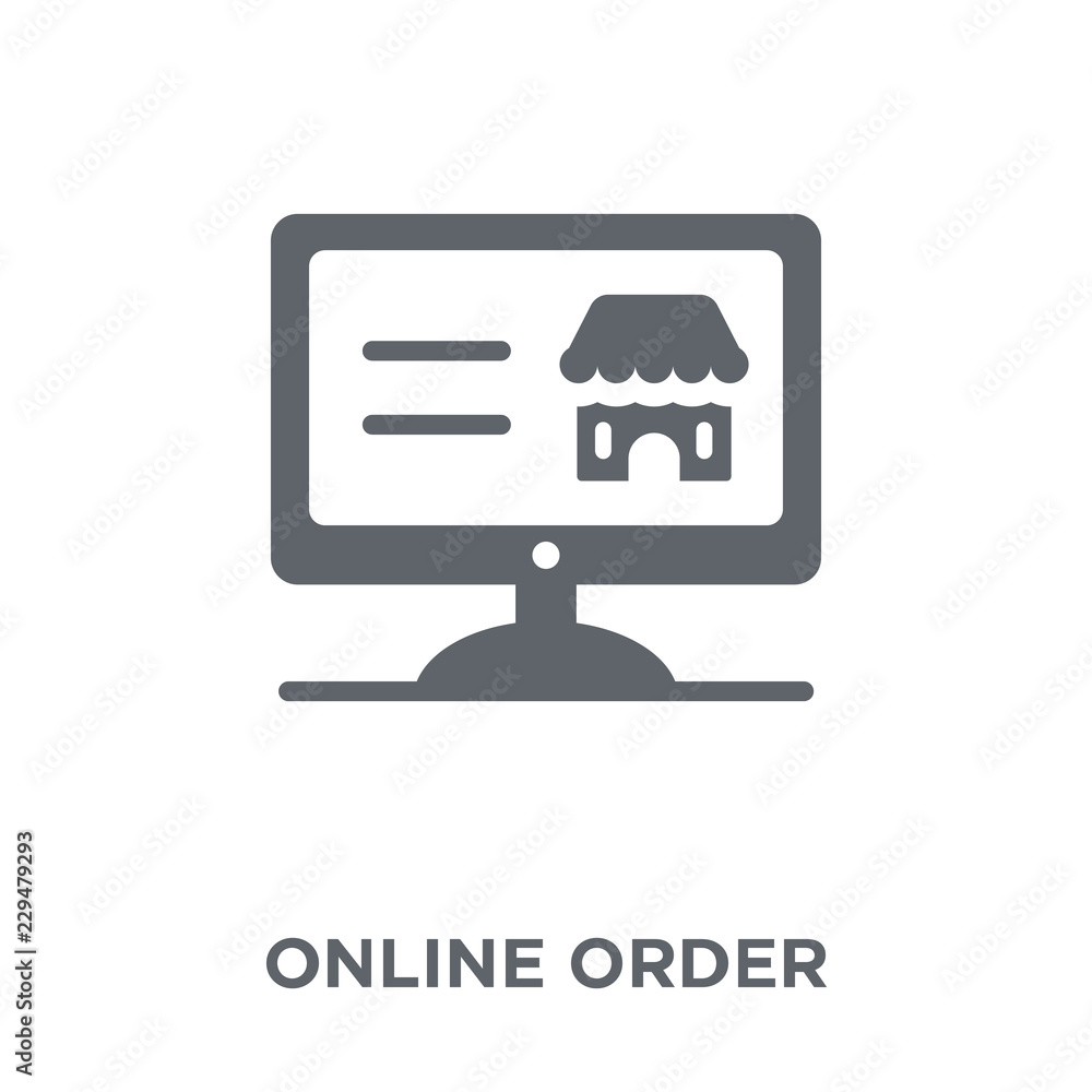 Online order icon from Ecommerce collection. Online order icon from Ecommerce collection.
