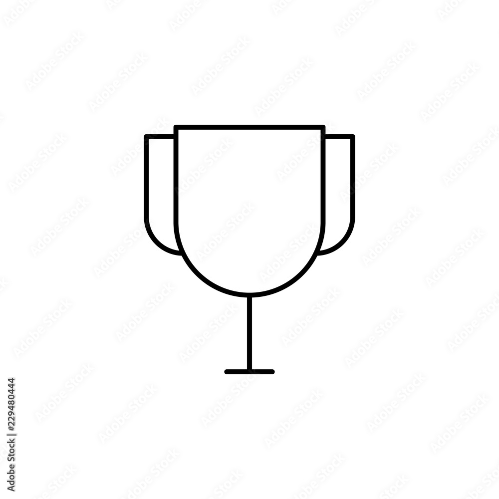 trophy icon. Element of simple web icon. Thin line icon for website design and development, app development. Premium icon trophy icon. Element of simple web icon. Thin line icon for website design and development, app development. Premium icon
