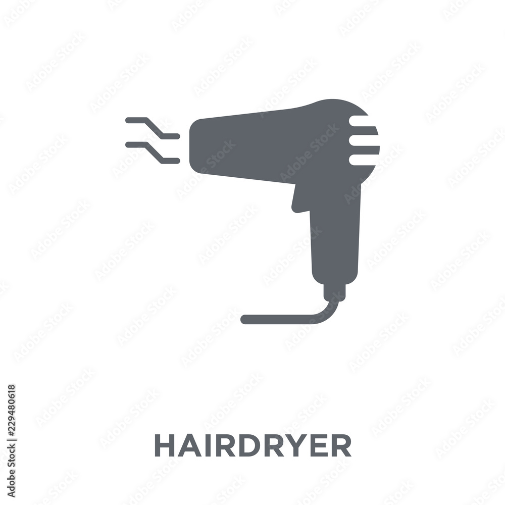 Hairdryer icon from Electronic devices collection. Hairdryer icon from Electronic devices collection.