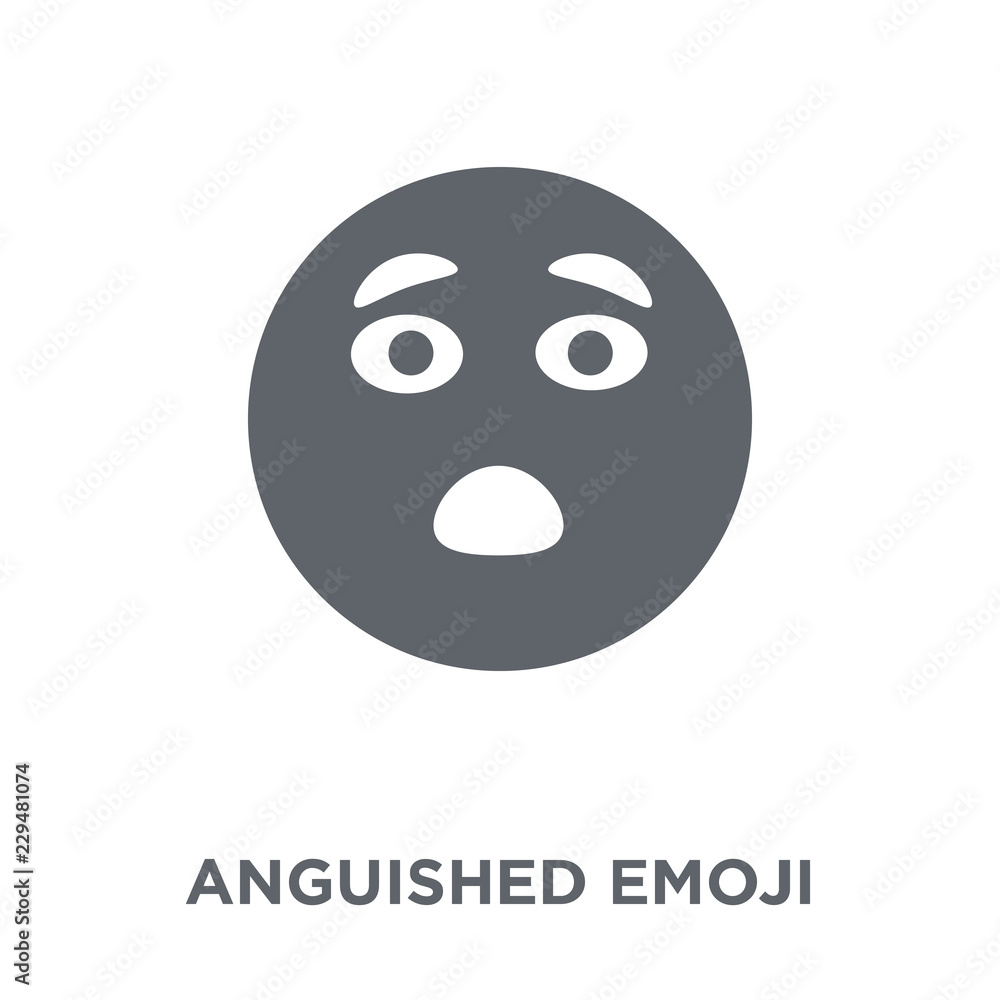 Anguished emoji icon from Emoji collection. Anguished emoji icon from Emoji collection.