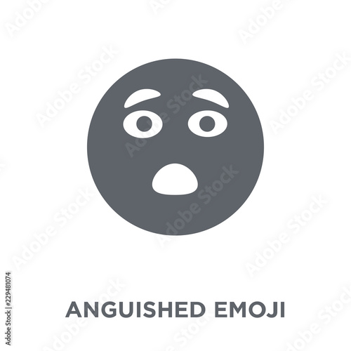 Anguished emoji icon from Emoji collection.