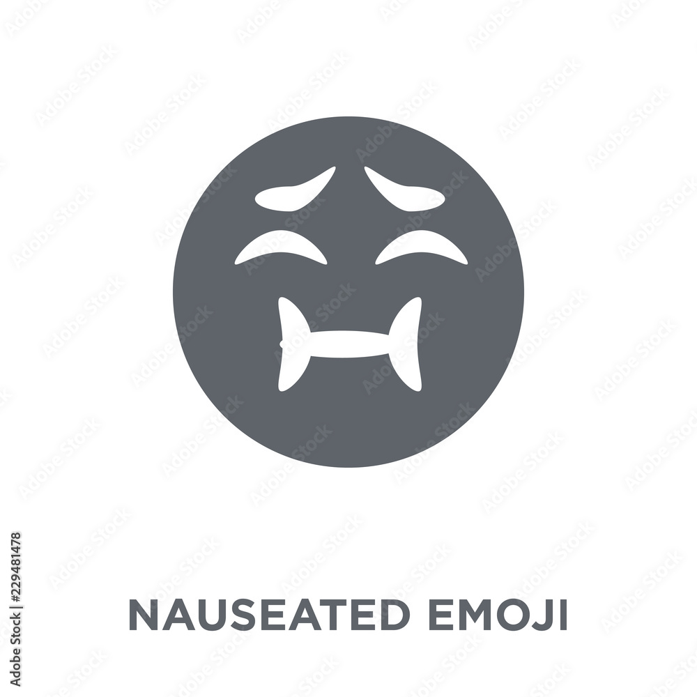 Nauseated emoji icon from Emoji collection. Nauseated emoji icon from Emoji collection.