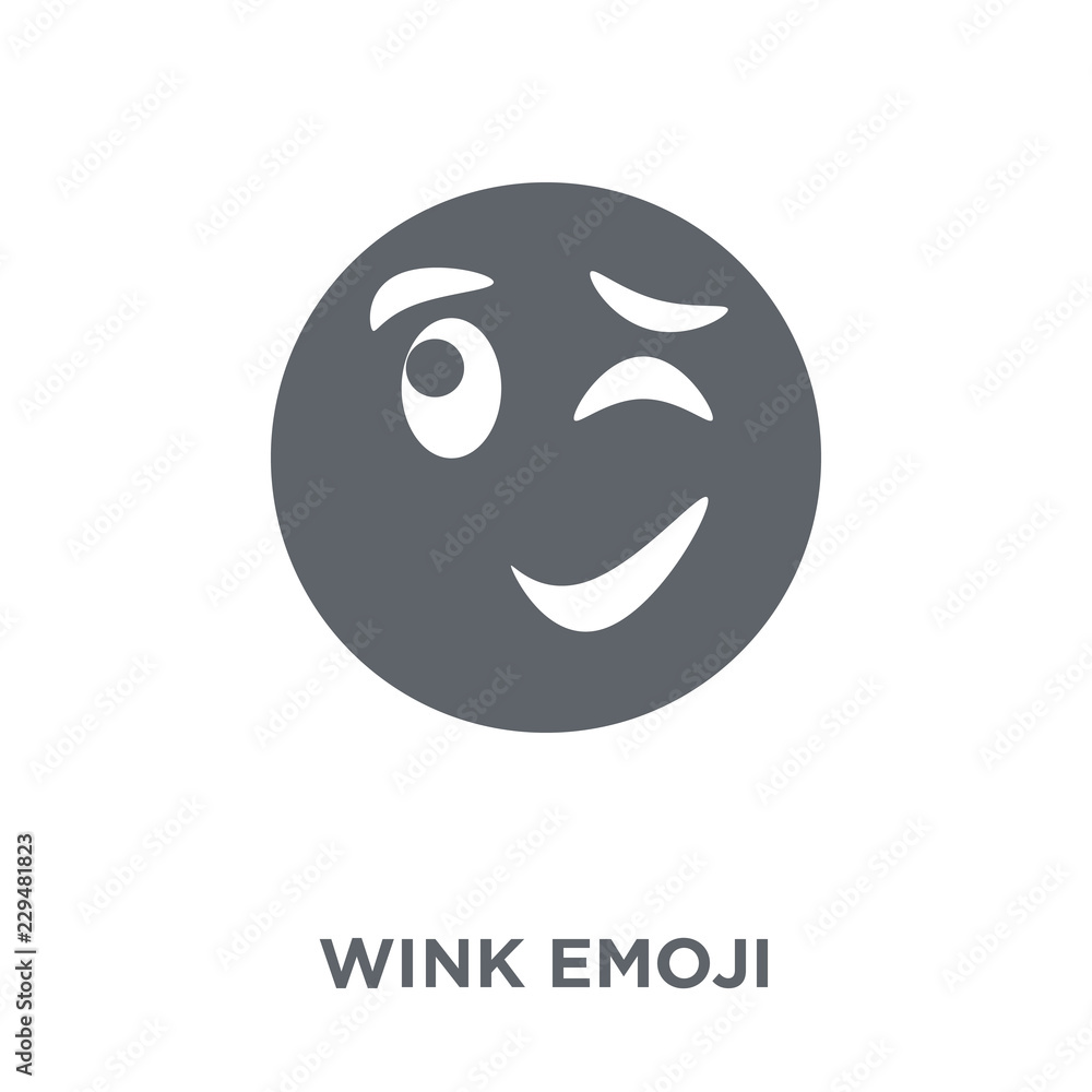 Wink emoji icon from Emoji collection. Wink emoji icon from Emoji collection.