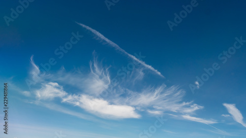 blue sky and white clouds