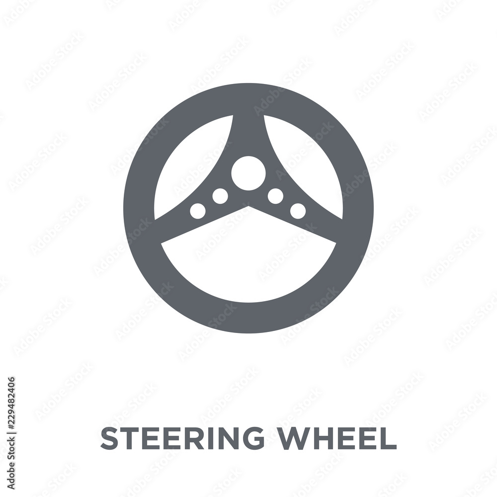 Steering wheel icon from Entertainment collection. Steering wheel icon from Entertainment collection.