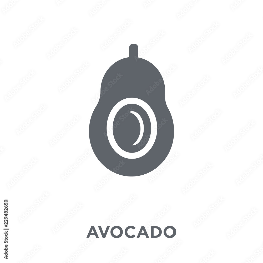 Avocado icon from Fruit and vegetables collection.