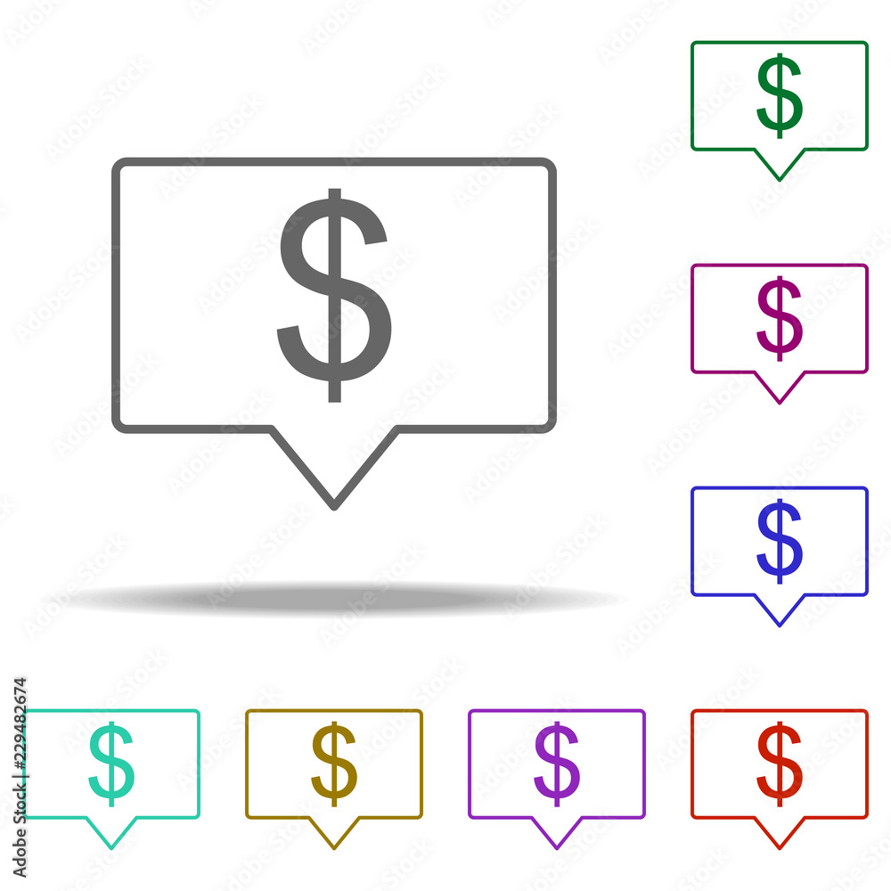 dollar communication icon. Elements of business in multi color style icons. Simple icon for websites, web design, mobile app, info graphics dollar communication icon. Elements of business in multi color style icons. Simple icon for websites, web design, mobile app, info graphics