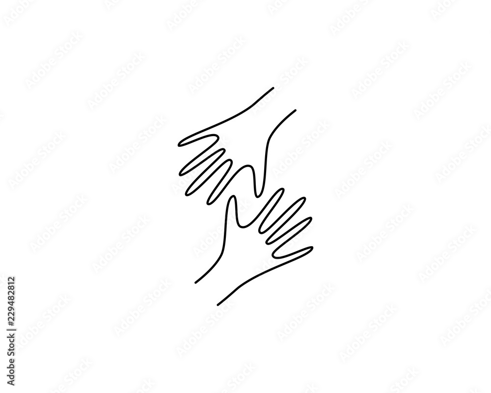 Obraz premium Hand symbol illustration