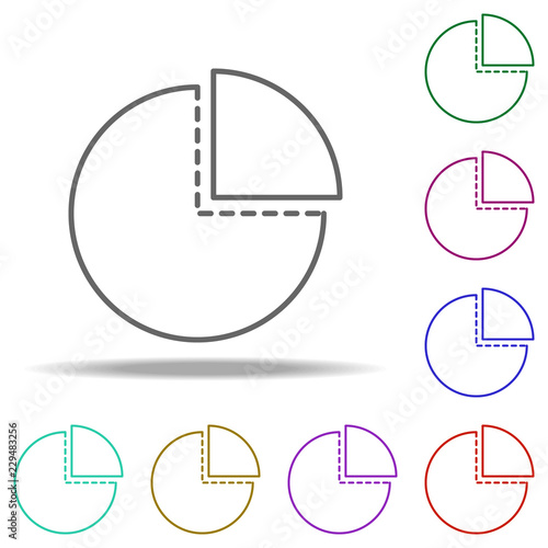 given information icon. Elements of business in multi color style icons. Simple icon for websites, web design, mobile app, info graphics