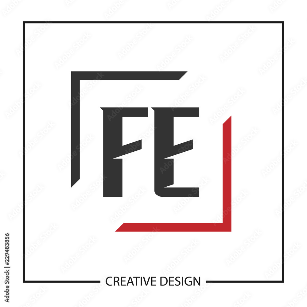 Initial Letter FE Logo Template Design Initial Letter FE Logo Template Design