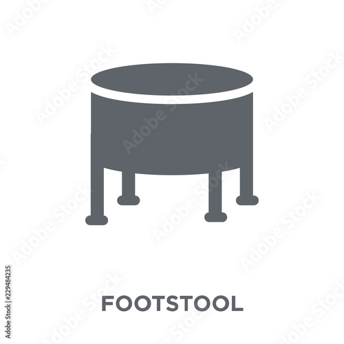 footstool icon from Furniture and household collection.
