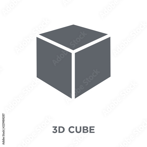3d cube icon from Geometry collection.