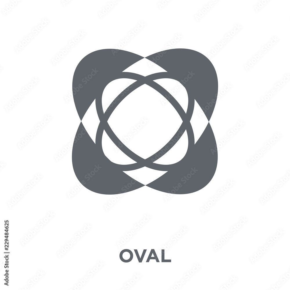 Oval icon from Geometry collection. Oval icon from Geometry collection.