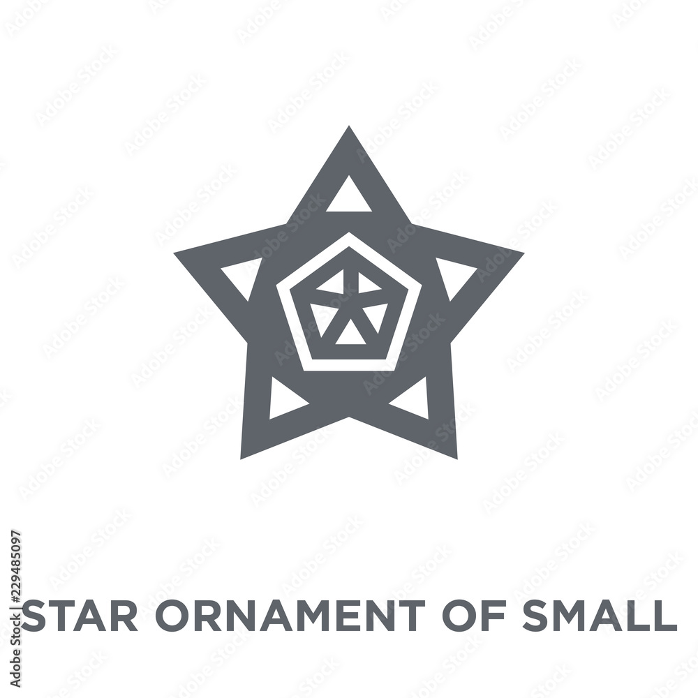 Star ornament of small triangles icon from Geometry collection. Star ornament of small triangles icon from Geometry collection.