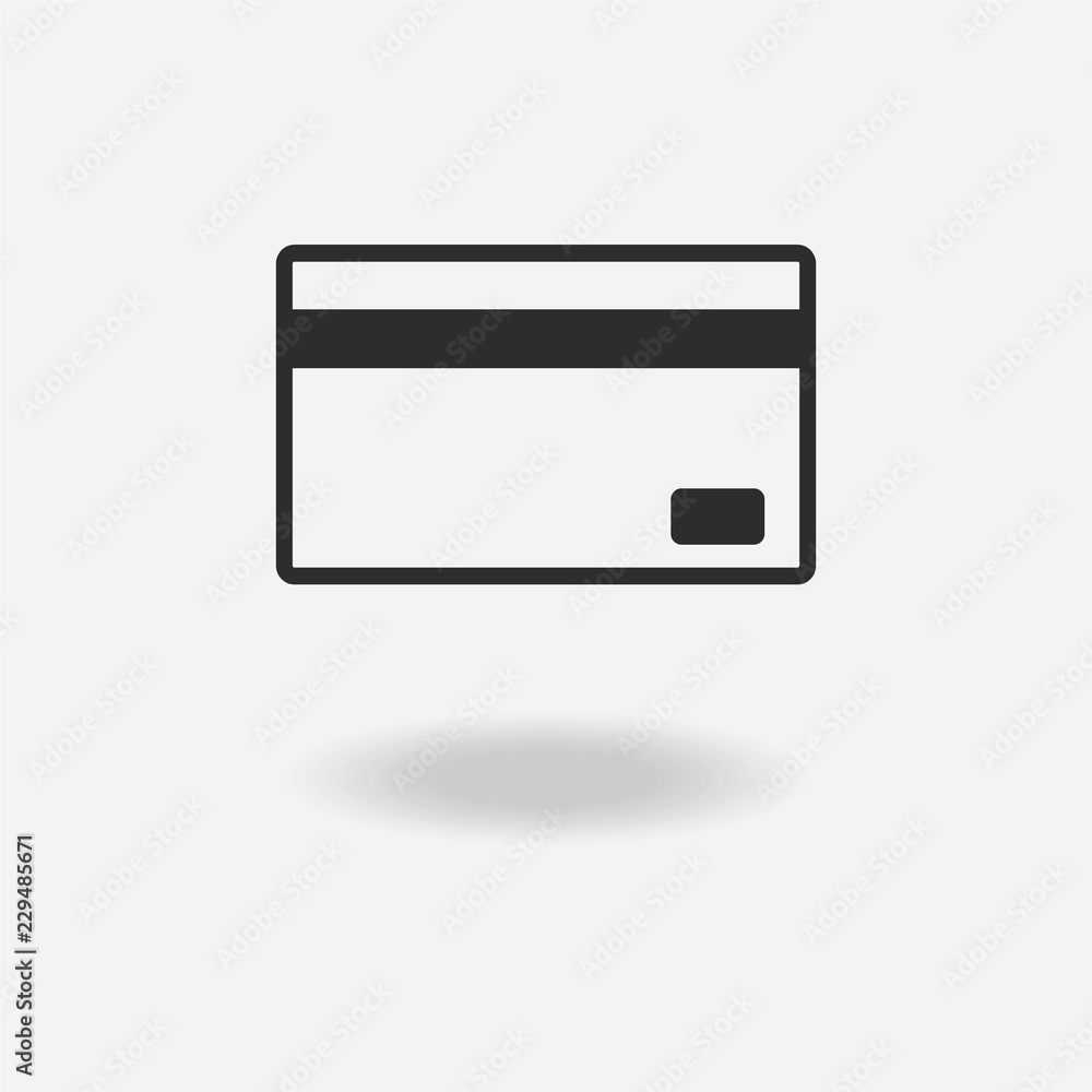 Credit Card Vector Icon Isolated on White Background Credit Card Vector Icon Isolated on White Background